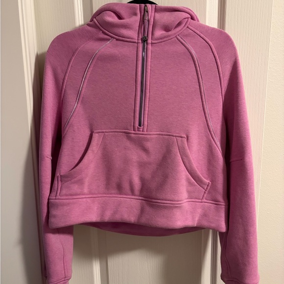 Sweaters - Lululemon Athletica Pink Cropped Scuba